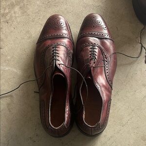 Allen Edmonds Burgundy Leather Oxfords